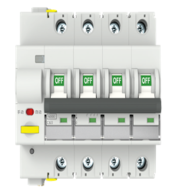 Tuya Zigbee 4P Smart Circuit Breaker, Mesh Network, Remote App, 10-63A, 6kA, D/C Curve, DIN Mount, All-Phase, Certified Safe